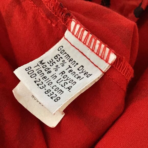 Tianello South Of Africa Tencel Mud Print Aida Blouse Tunic Top Women’s Large Re - Picture 6 of 6